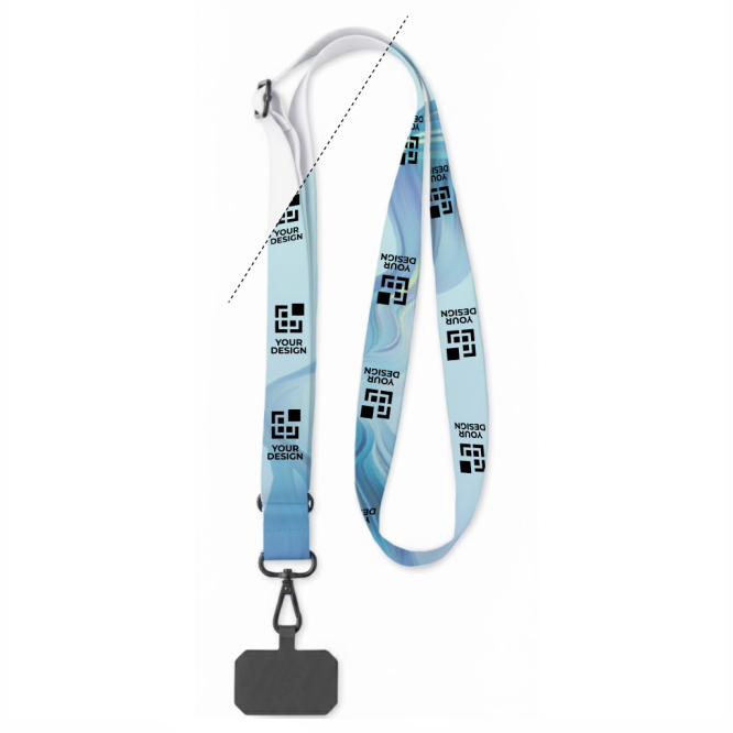 Verstellbares RPET-Kartenlanyard zum Sublimieren