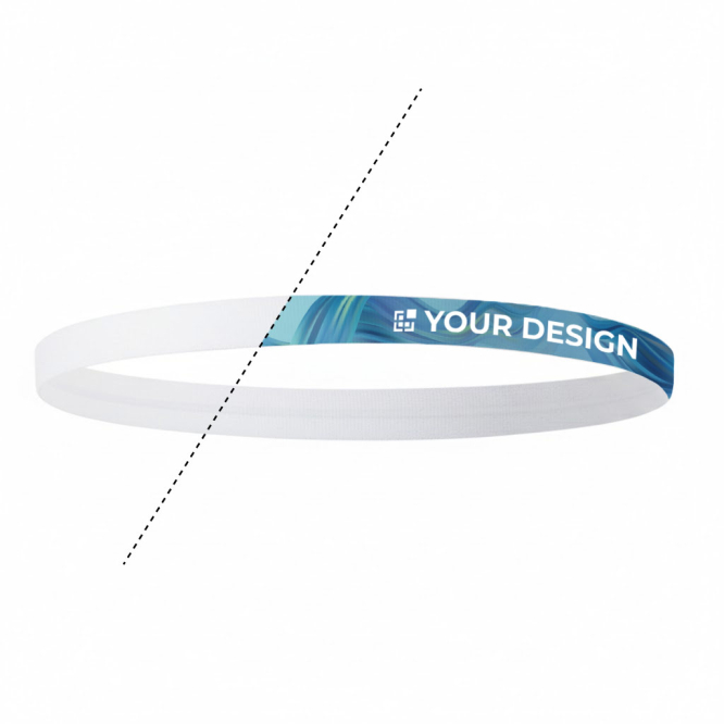 Sportstirnband aus strukturiertem Silikon individuell bedruckbar