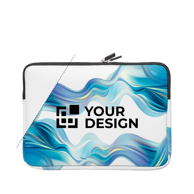 Wasserabweisende Laptop Hülle aus Neopren, ganzflächig bedruckbar