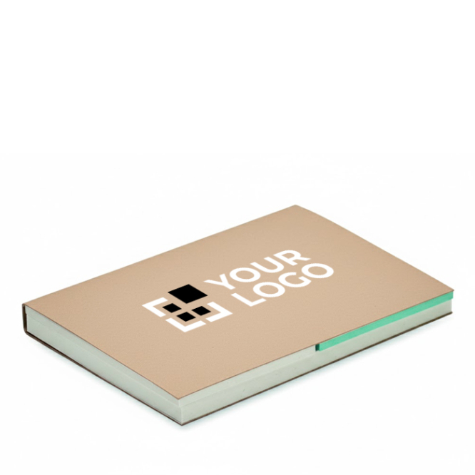 Individuell gefertigter Haftnotizblock, recyceltes Softcover