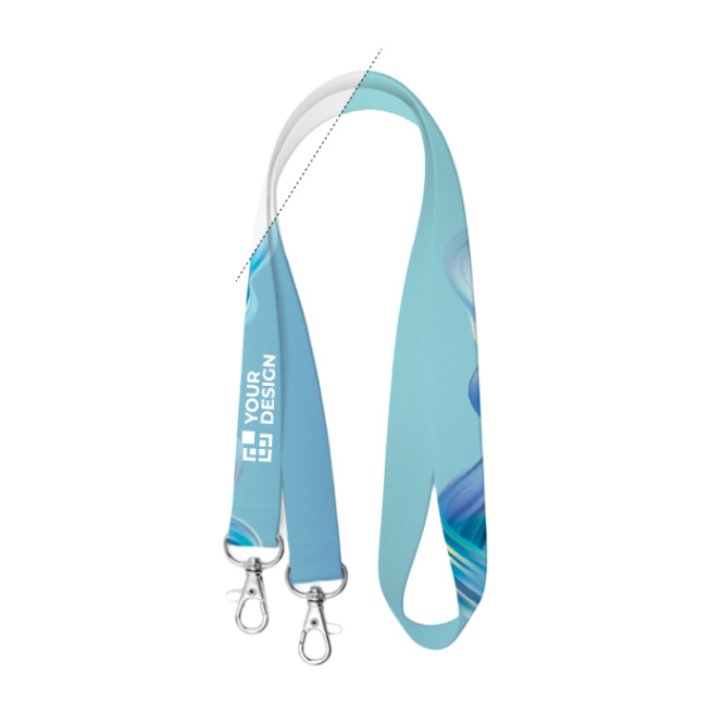 Vollfarb-Lanyard mit Doppelhaken nach Maß aus Europa