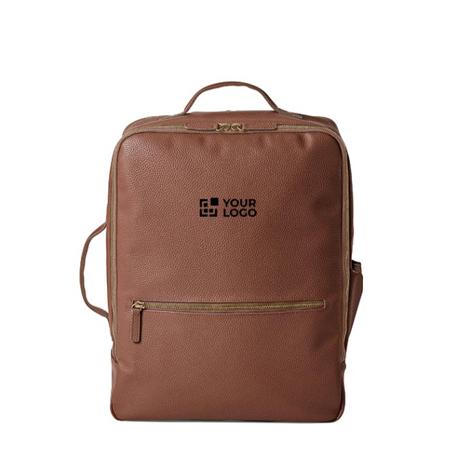 Erweiterbarer Rucksack aus recyceltem Leder für 17-Zoll-Laptops