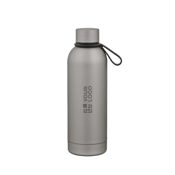 Thermoflasche aus recyceltem Edelstahl mit Silikongriff, 490 ml