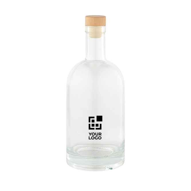 Glasflasche mit auslaufsicherem Holzdeckel, 780 ml