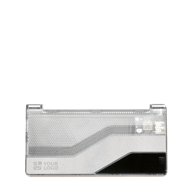 Powerbank aus recyceltem Kunststoff mit LED-Anzeige 10.000 mAh