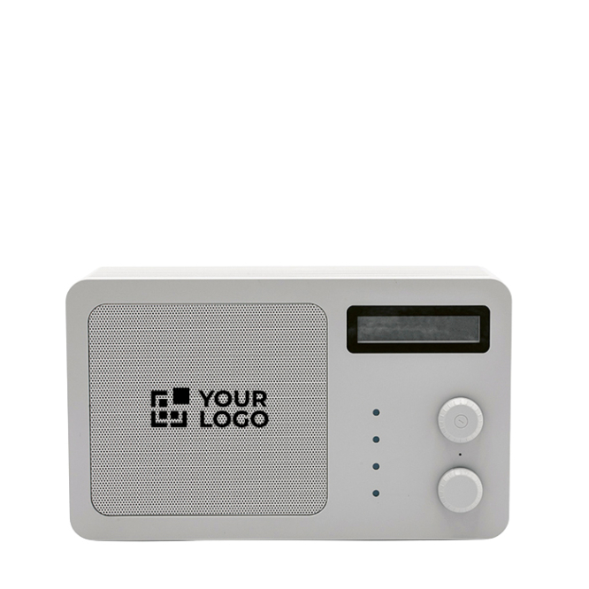 Kabelloser Lautsprecher aus recyceltem Kunststoff mit LCD-Display, 15 W