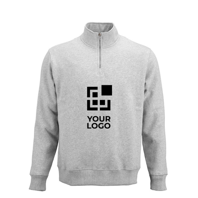 Unisex-Sweatshirt aus Bio-Baumwolle mit 1/4-Reißverschluss 340g/m²