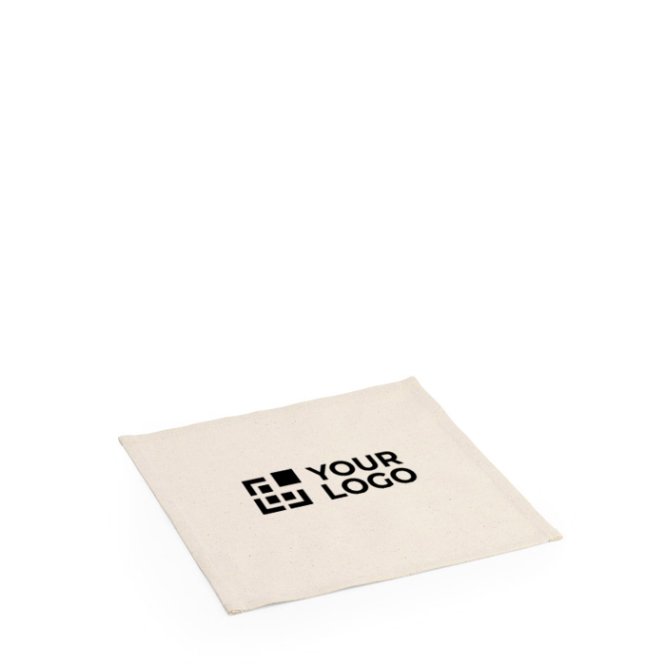 Quadratisches Tischset aus recyceltem Canvas, 30 x 30 cm, 180 g/m²