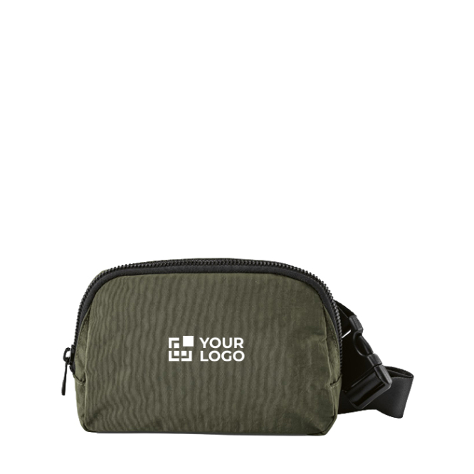 Wasserabweisende Bauchtasche aus recyceltem Nylon mit Rückfach, 1,5 l