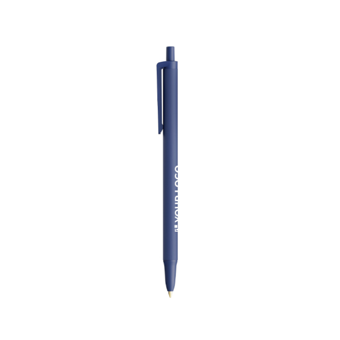 Kugelschreiber aus Kunststoff mit Softfeel®-Gummikörper und blauer BIC®-Tinte