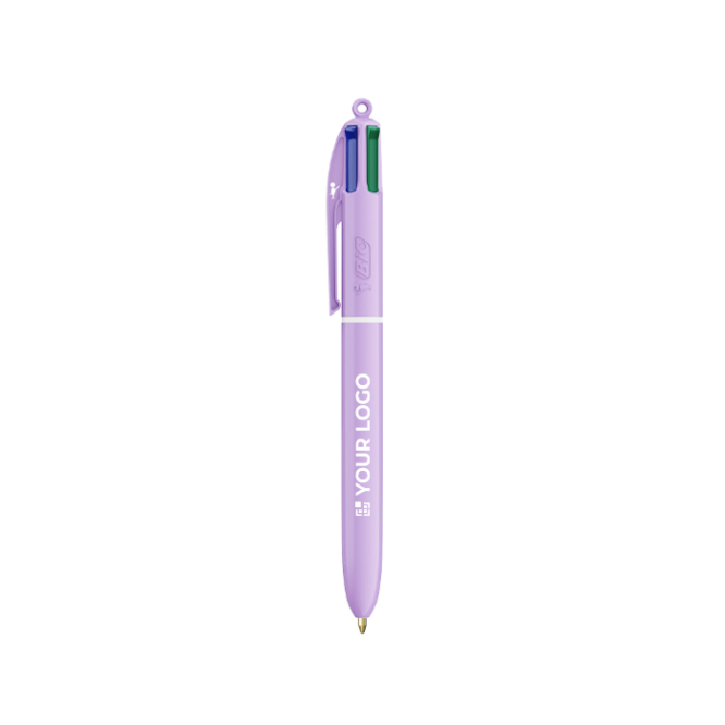Kugelschreiber aus Kunststoff mit Pastell-Finish und 4-Farben-Tinte BIC®