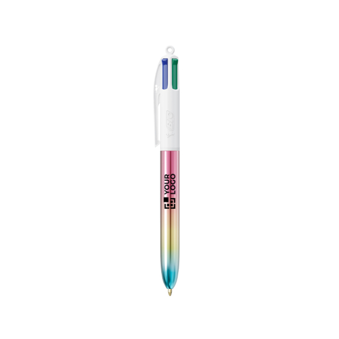 Kugelschreiber aus Kunststoff im Farbverlauf-Design mit 4-Farben-Tinte Gradient BIC®