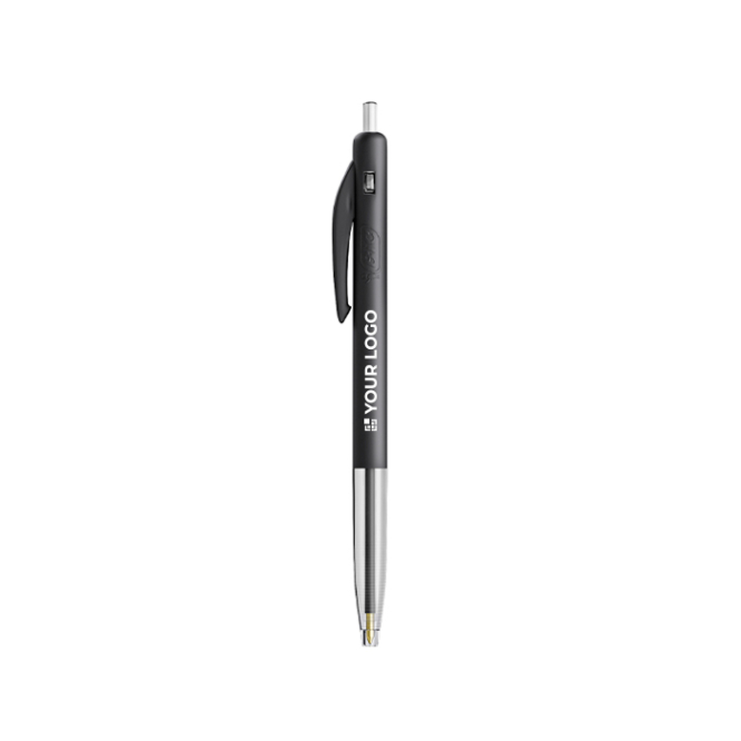 Kunststoff-Kugelschreiber im Druckmechanismus-Stil mit schwarzer Schreibfarbe M10® Clic BIC®