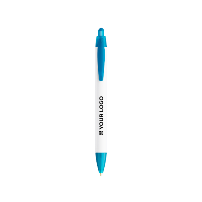 BIC®-Kugelschreiber aus recyceltem Kunststoff mit breitem Schaft und blauer Tinte