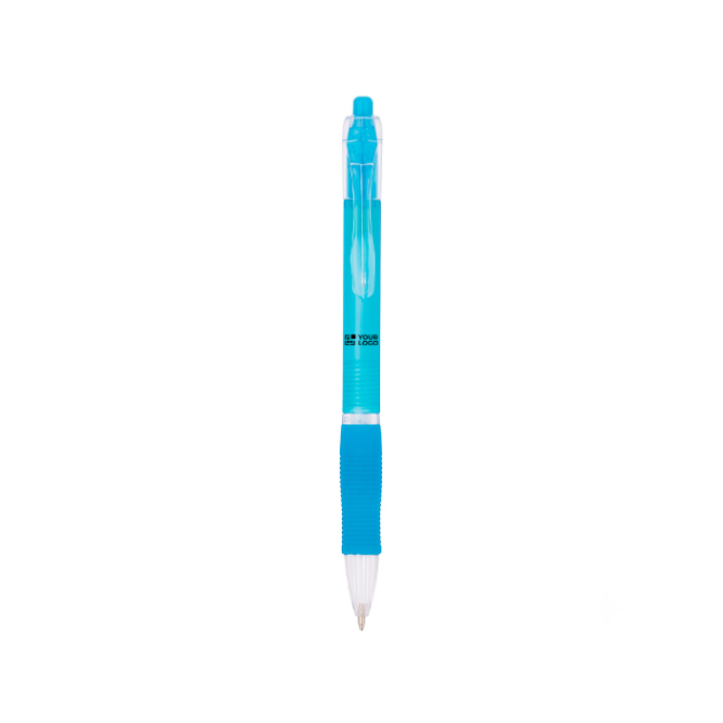 Kugelschreiber aus Kunststoff mit transluzentem Schaft und blauer Tinte Click BIC®