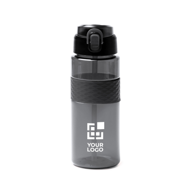 Sportflasche aus recyceltem Kunststoff mit Strohhalm-Dosierer 700 ml