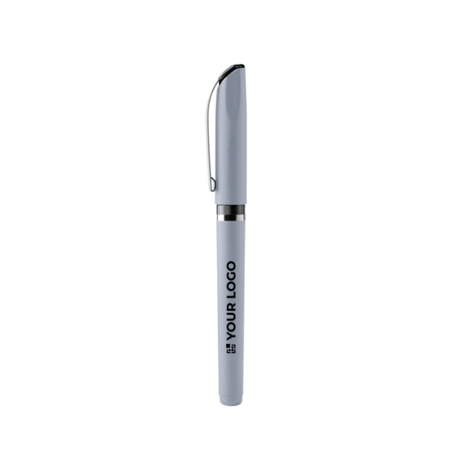 Rollerball aus Kunststoff mit matter Oberfläche und blauer Gel-Tinte