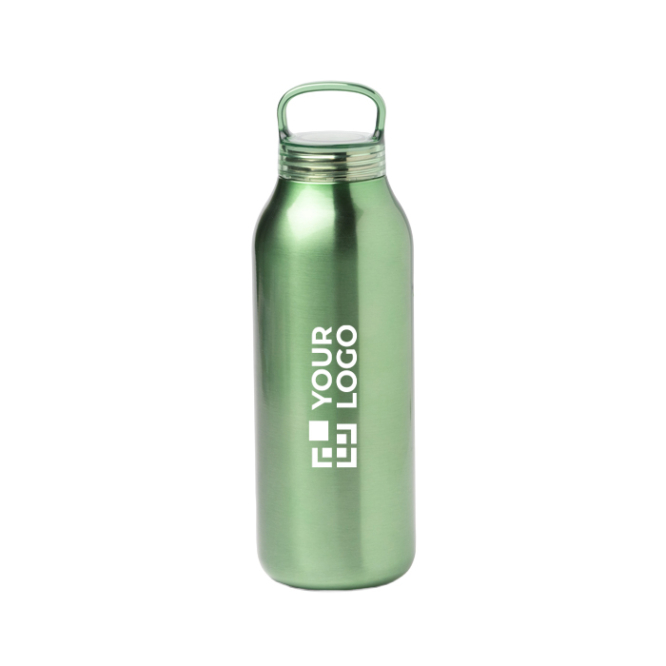 Thermosflasche aus Edelstahl mit transluzentem Schraubdeckel 500 ml