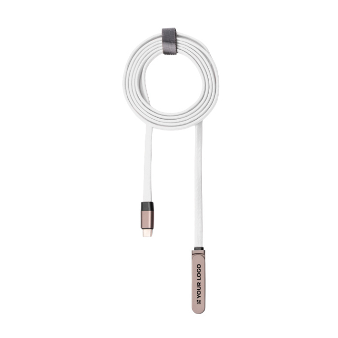 USB-C-Ladekabel mit klappbarer Handyhalterung, 60 W