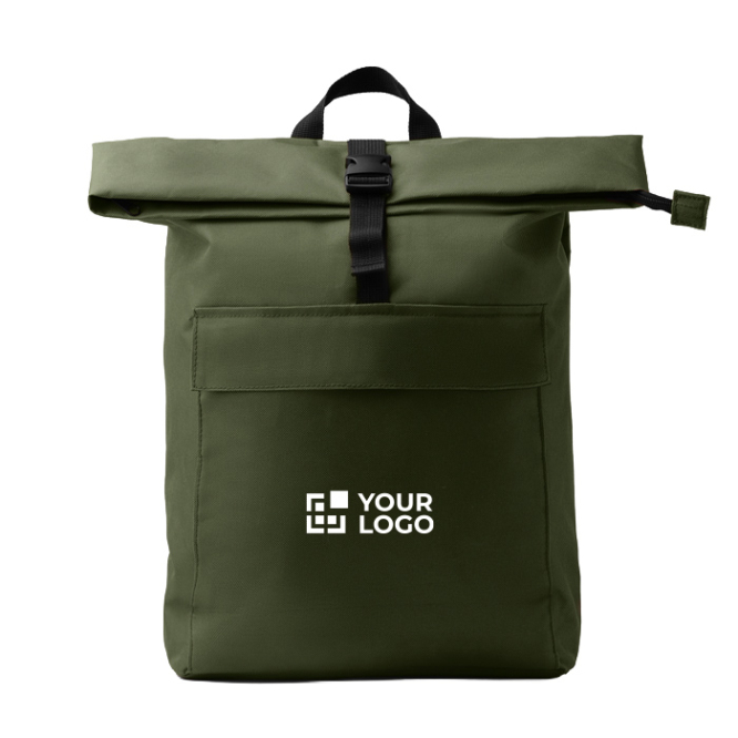 Laptoprucksack aus recyceltem Polyester mit erweiterbarem Hauptfach, 15 Zoll