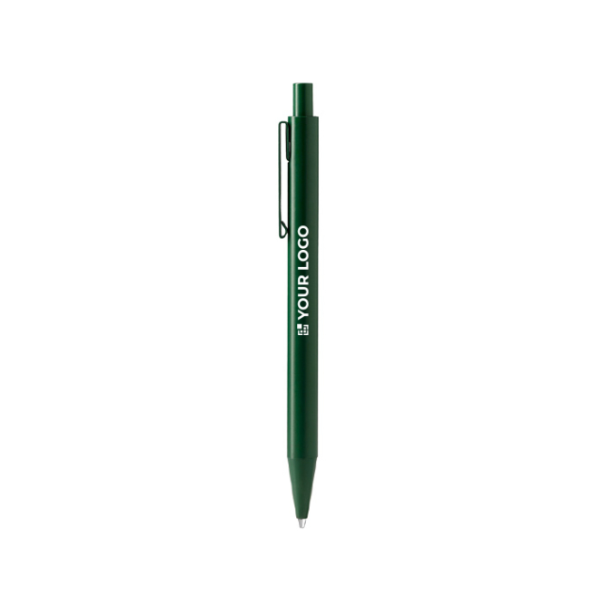 Kugelschreiber aus Aluminium mit matter Oberfläche, Jumbo-Mine und blauer Tinte