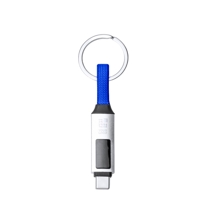 Schlüsselanhänger mit USB-C-Ladekabel, Leistungsanzeige und 60 W