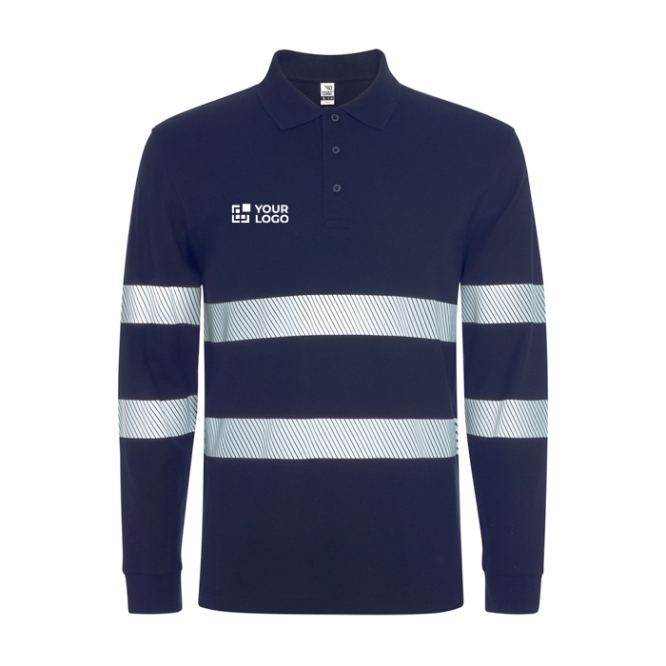 Polo Langarm unisex hochsichtbar 220 g/m2 Roly Foran LS