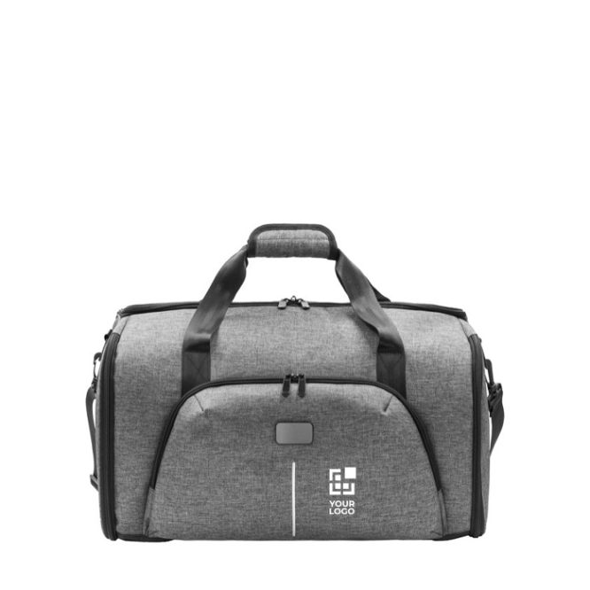 Reisetasche aus recyceltem Polyester mit Trolley-Befestigung