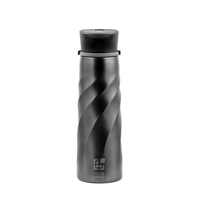 Spülmaschinenfeste Edelstahlflasche von BrandCharger, 1 L