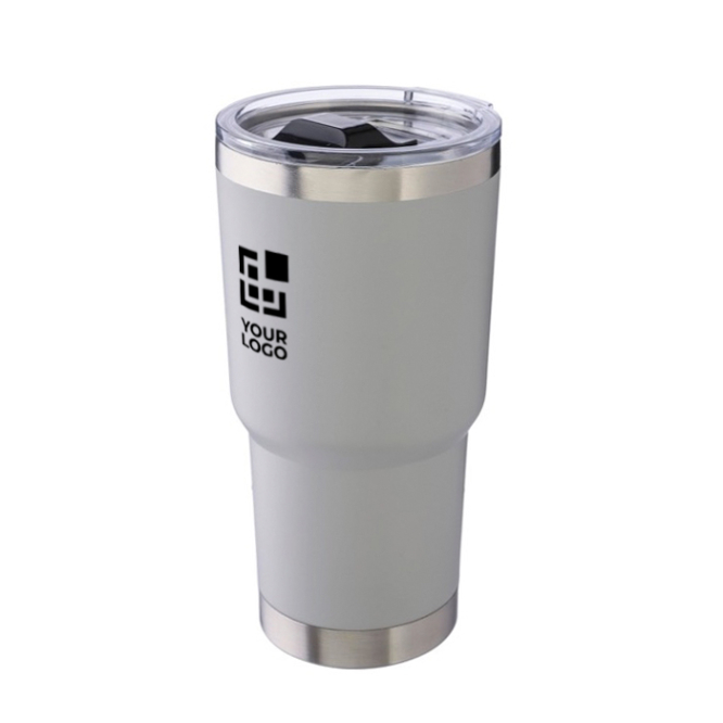 Doppelwandige stapelbare Edelstahlflasche, 590 ml