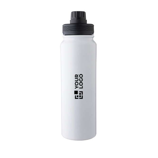 Edelstahlflasche 800 ml doppelwandig mit Handyhalter-Deckel
