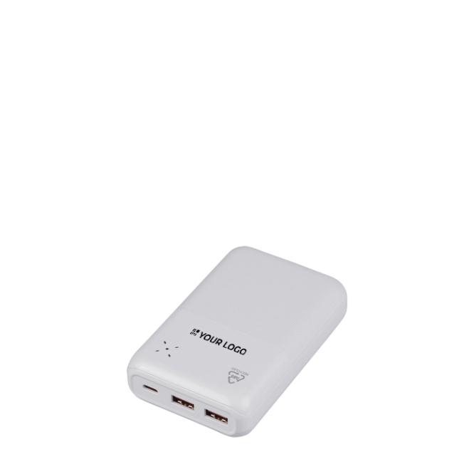 Powerbank aus recyceltem Kunststoff mit Schnellladefunktion 20.000 mAh