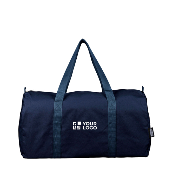 Sporttasche aus recyceltem Polybaumwollgewebe mit Reißverschluss 330 g/m²