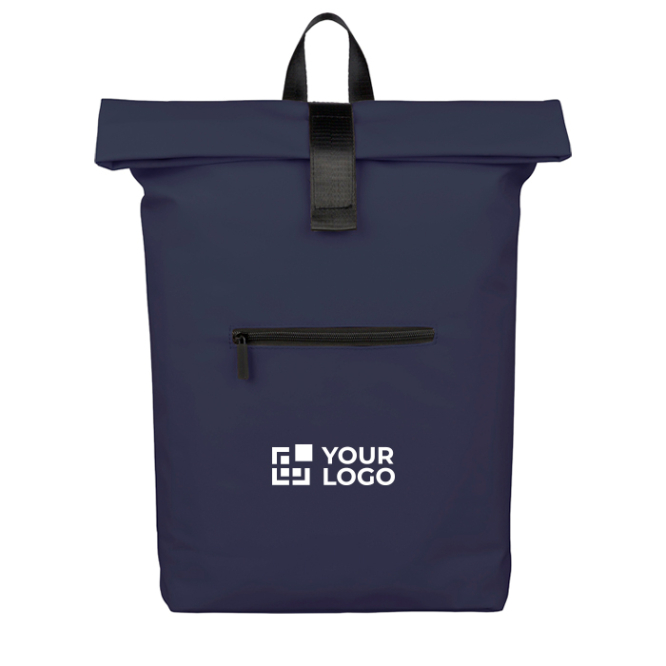 Rolltop-Rucksack aus Kunstleder für 16''-Laptop