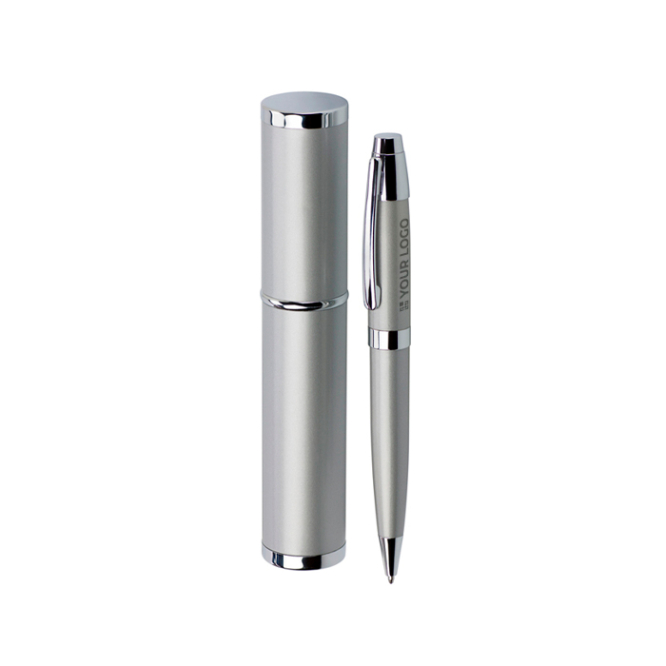 Metallkuli in passendem Etui, schwarze Tinte