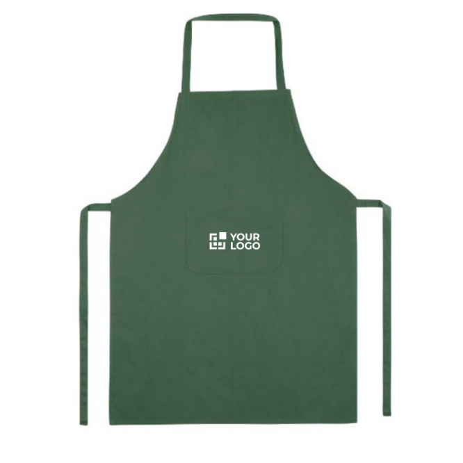 Einfache Kochschürze als Werbeartikel aus Polyester, 200 g/m2 (GO)