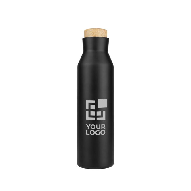 Doppelwandige Edelstahl-Thermoflasche mit Schraubverschluss 600ml