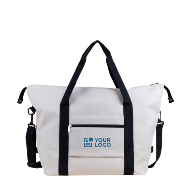 Reisetasche aus Kunstleder mit Trolley-Band