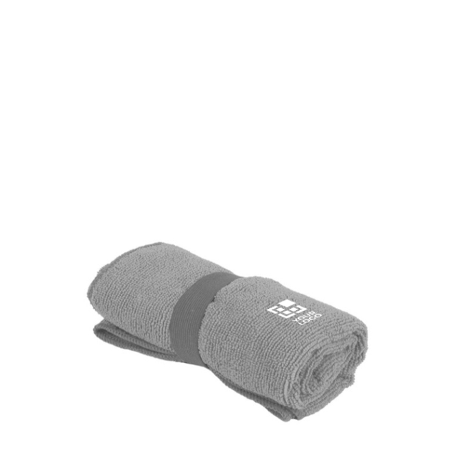 Sporthandtuch aus Polyester und Polyamid mit Elastikband