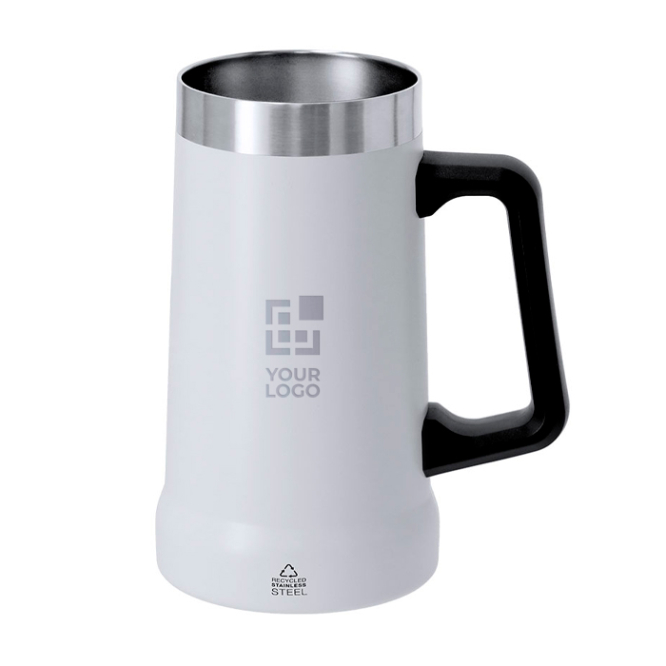 Doppelwandiger Krug aus recyceltem Edelstahl, 700 ml