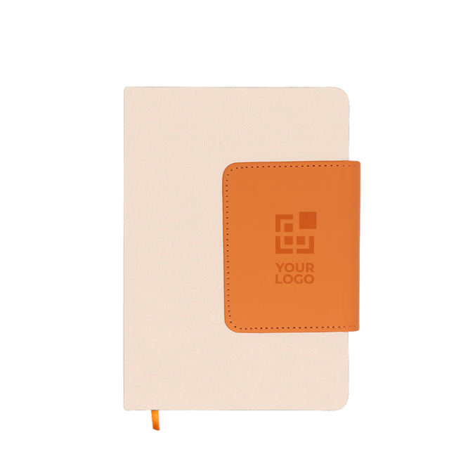 Liniertes Notizbuch mit Cover aus recyceltem PU, A5
