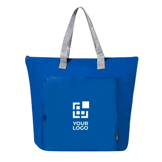 Falt-Kühltasche aus RPET mit Reißverschluss und Henkel, 4 kg