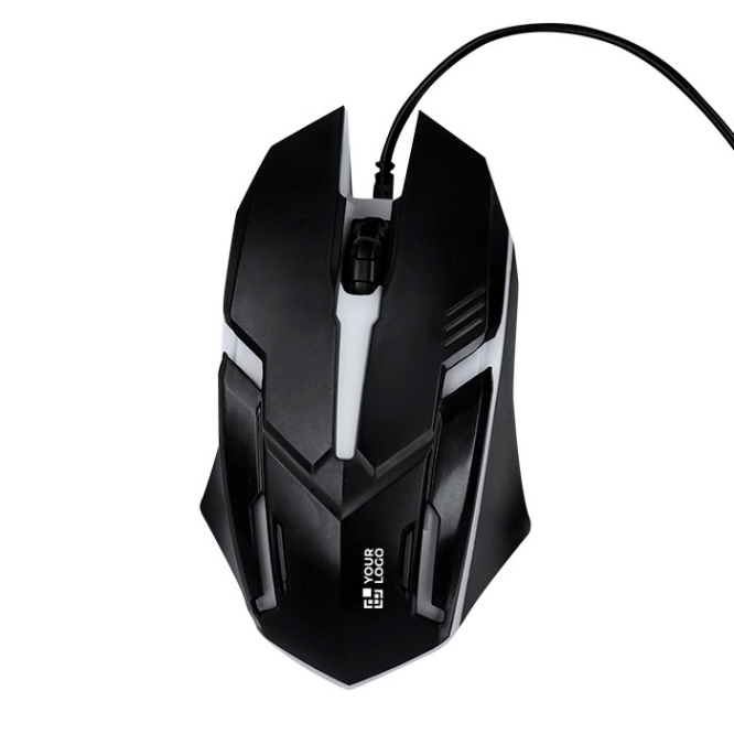 USB-Maus mit Hintergrundbeleuchtung und LED-Licht für Gamer