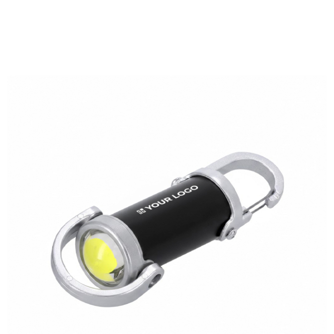 Wiederaufladbare Taschenlampe mit Karabiner und 7 Leuchtmodi