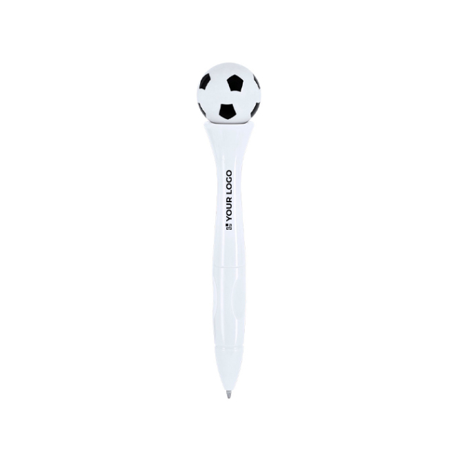 Drehbarer Antistress-Kugelschreiber im Fußball-Design, blaue Tinte