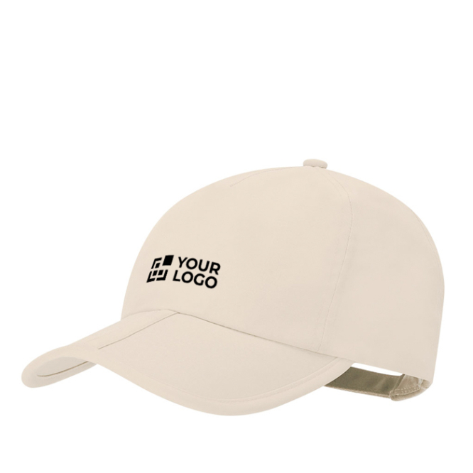 5-Panel-Kappe aus Mikrofaser mit verstellbarem Klettverschluss