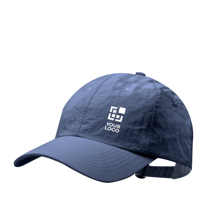 6-Panel-Nylonkappe mit verstellbarem Verschluss mit Metallschnalle