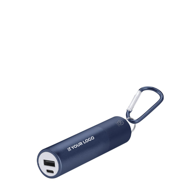 Powerbank aus recyceltem Aluminium mit herausnehmbarem Akku, 2200 mAh