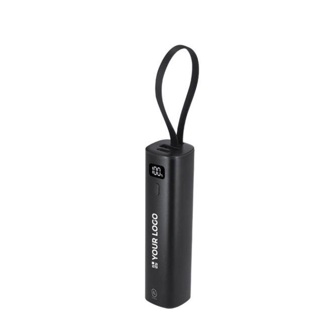 Powerbank aus recyceltem Aluminium inklusive USB-C-Kabel, 5000 mAh