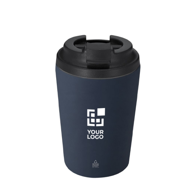 Thermobecher aus recyceltem Edelstahl, auslaufsicher, 350 ml